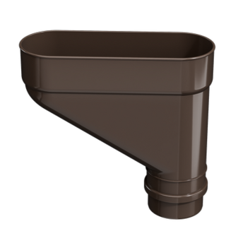 Коллектор для водостока Люкс (Lux) Шоколад, (RAL 8019)