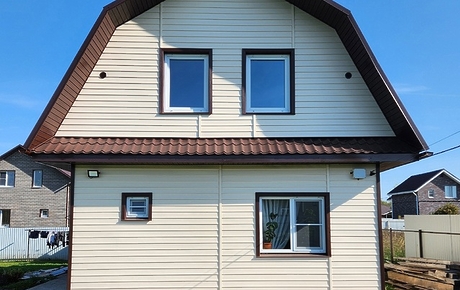 Сайдинг Premium, Корабельный брус, пломбир - 15